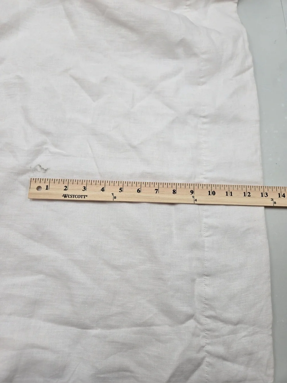 QUINCE Set Of 2 48x108 European Linen True Blackout Curtains Cream 0682